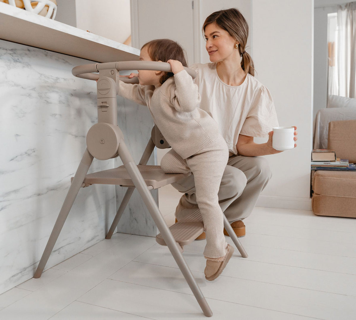 Anex Ozy 3-in-1 high chair in Fluff