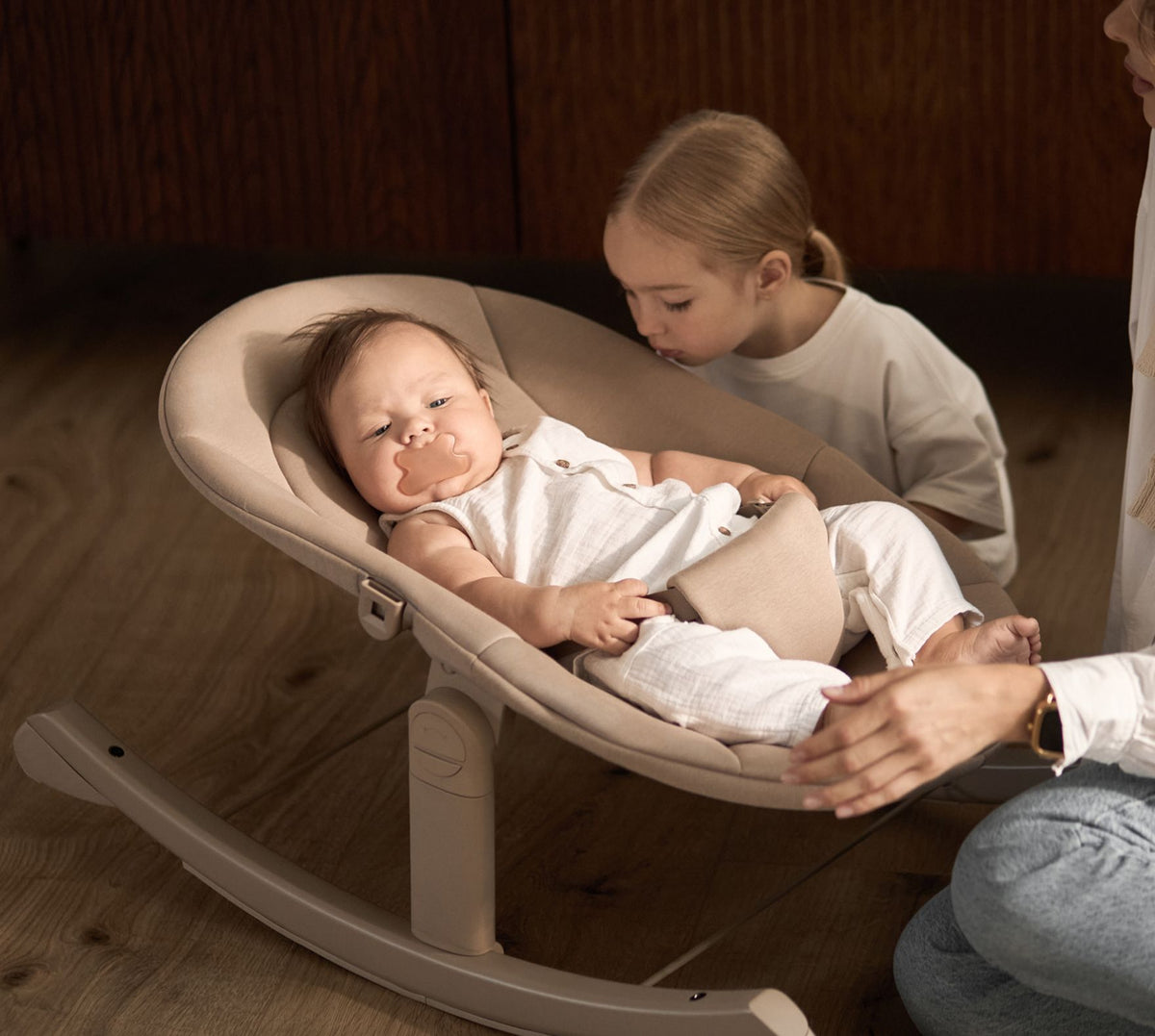 Anex Ozy rocker base in Fluff