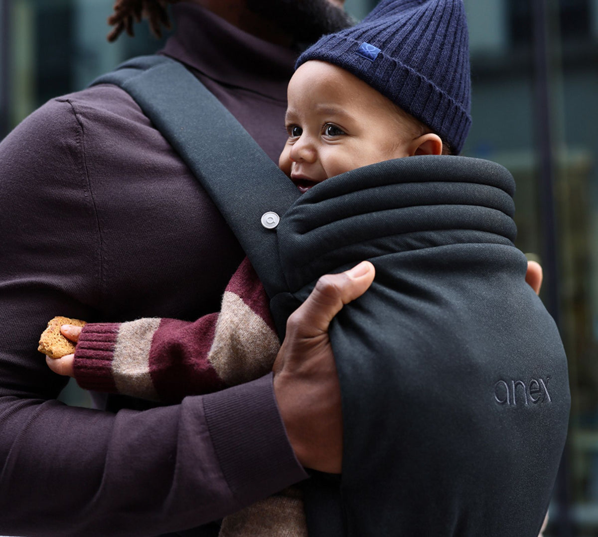 Anex Whiz-hug baby carrier in Lownight
