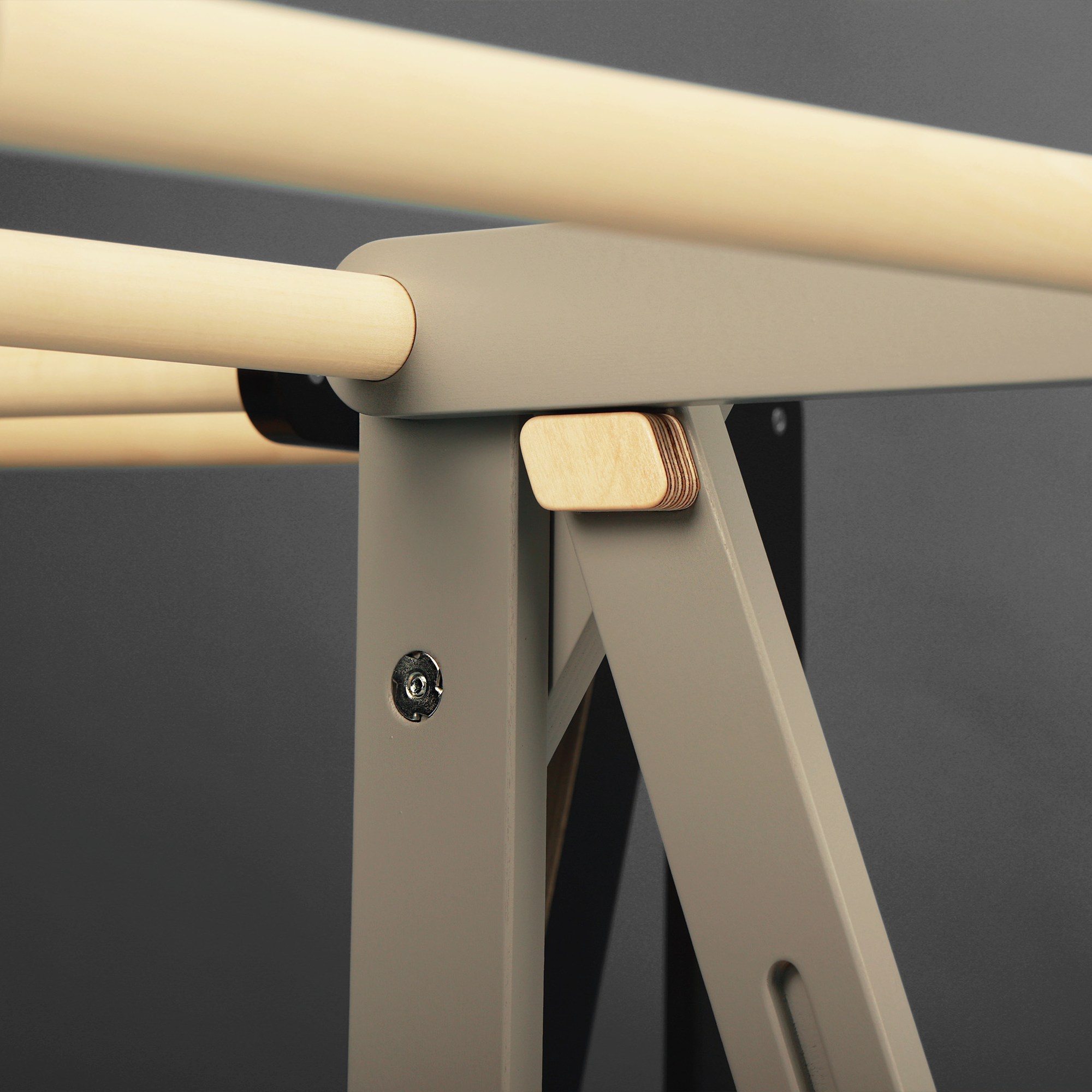 Sambrjótanlegur eldhús hjálparturn - Grár - miniplay.is