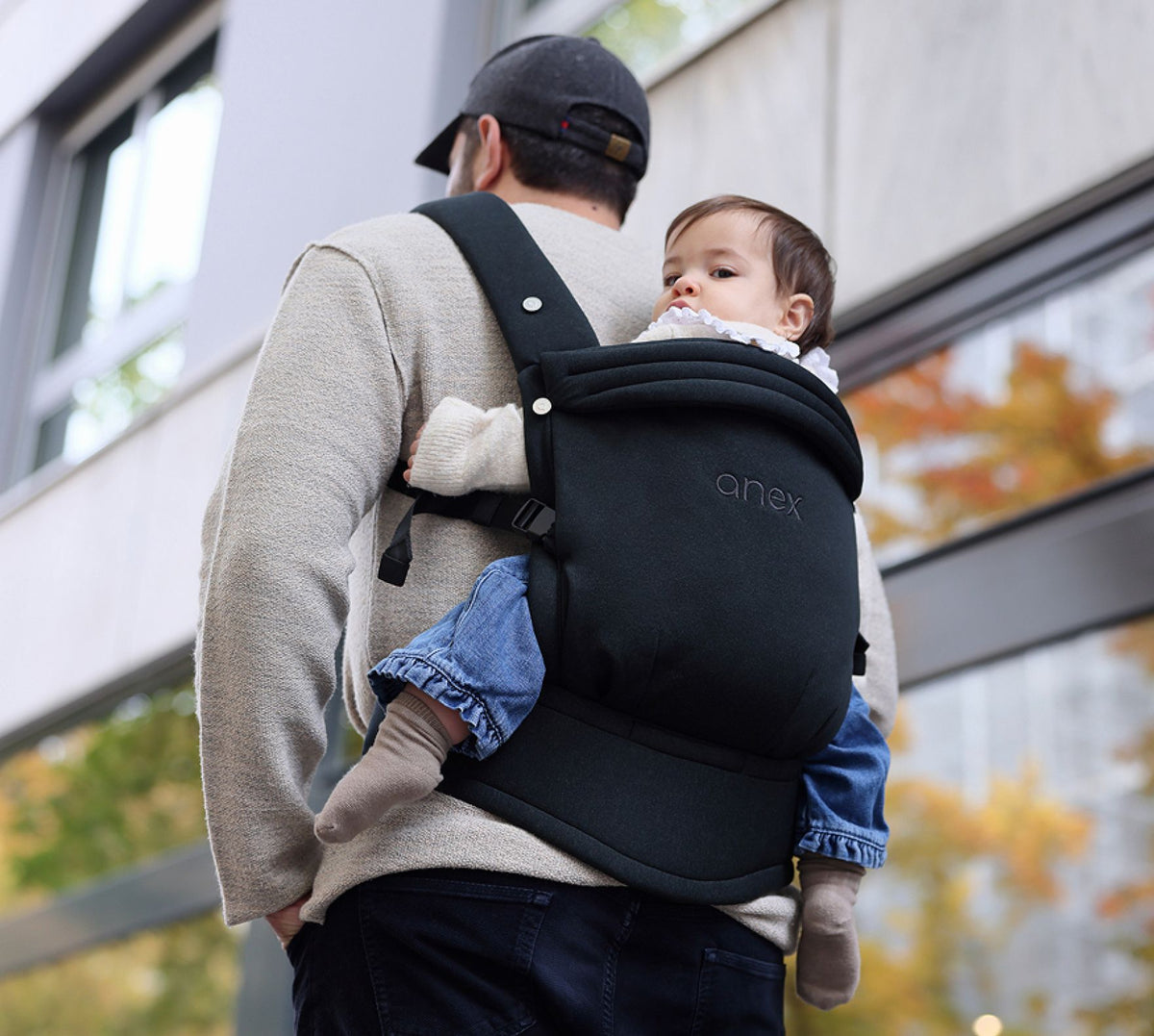Anex Whiz-hug baby carrier in Lownight