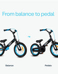 3-in-1 Xtend Balance to Pedal Bike - Blátt - miniplay.is