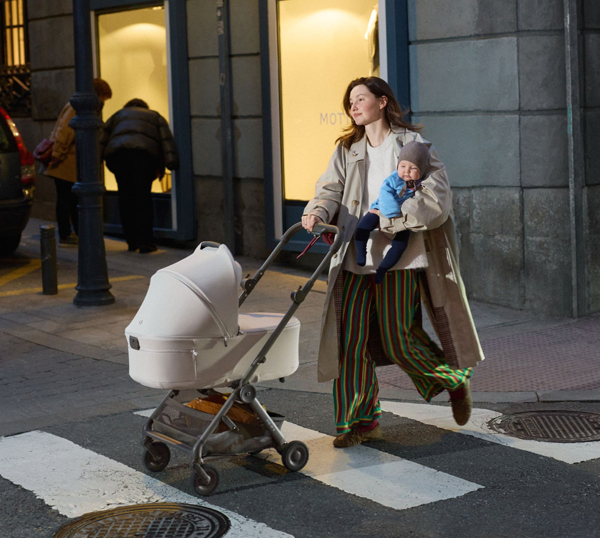 Anex Air-Q carrycot in Vanille